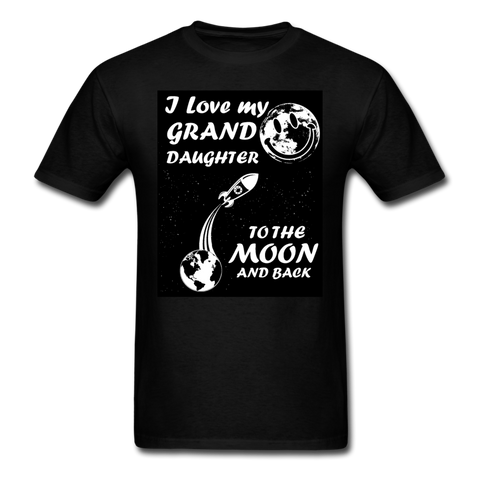 I Love My Granddaughter To The Moon & Back Men's T-Shirt - black