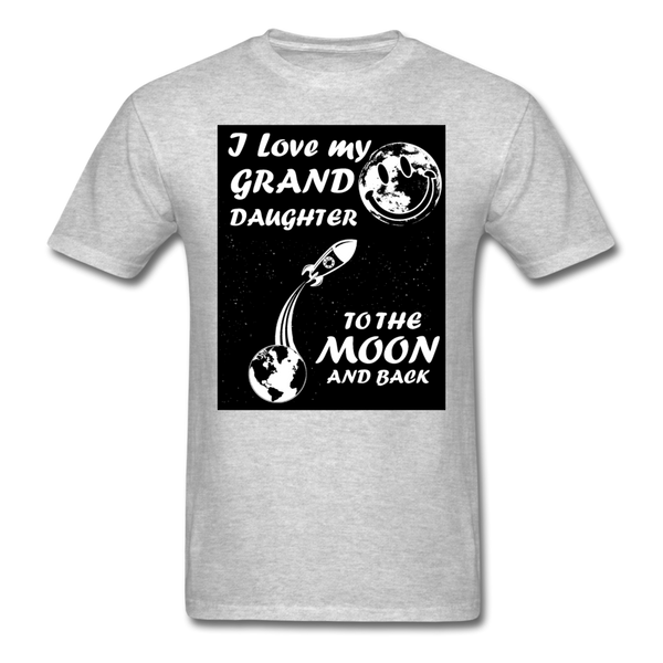 I Love My Granddaughter To The Moon & Back Men's T-Shirt - heather gray