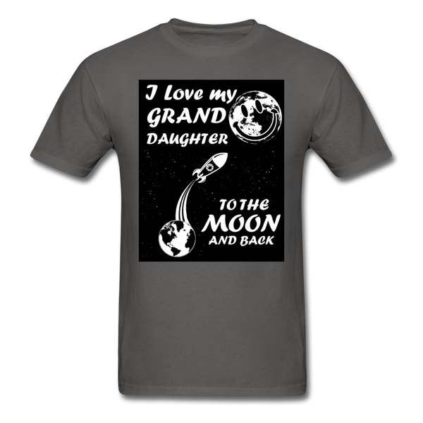 I Love My Granddaughter To The Moon & Back Men's T-Shirt - charcoal