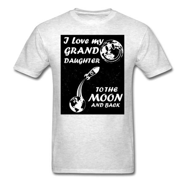 I Love My Granddaughter To The Moon & Back Men's T-Shirt - light heather gray