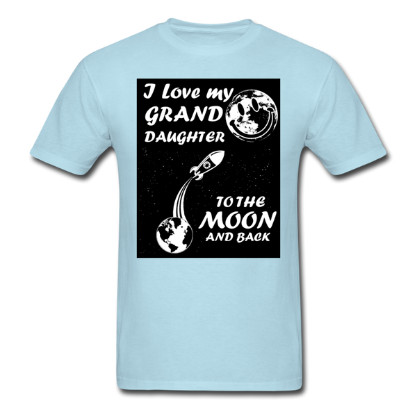 I Love My Granddaughter To The Moon & Back Men's T-Shirt - powder blue