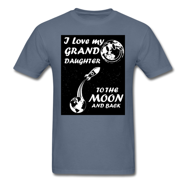 I Love My Granddaughter To The Moon & Back Men's T-Shirt - denim