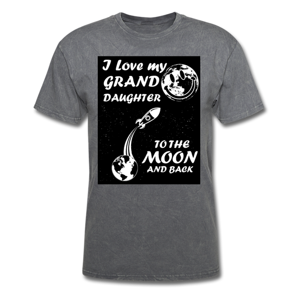 I Love My Granddaughter To The Moon & Back Men's T-Shirt - mineral charcoal gray