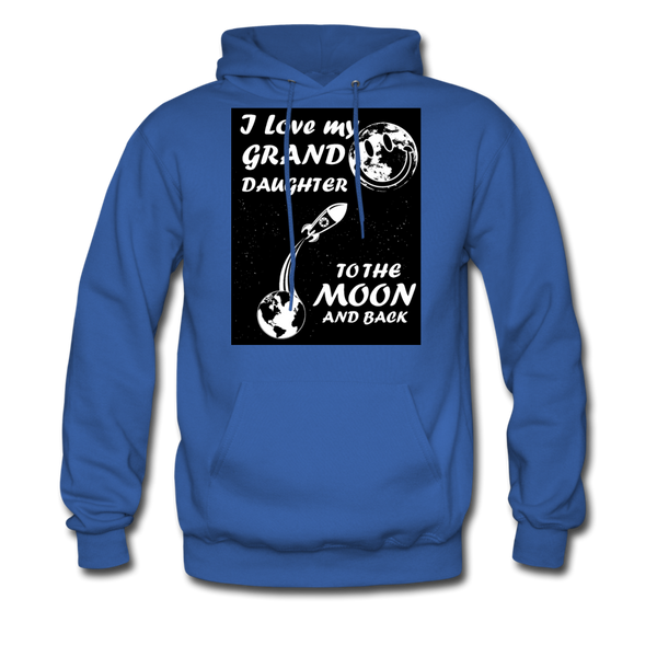 I Love My Granddaughter To The Moon & Back Men's Hoodie - royal blue