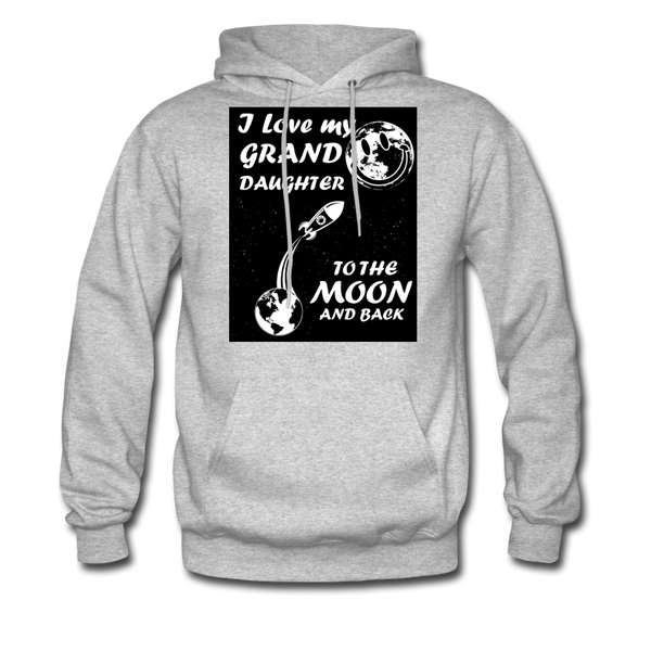 I Love My Granddaughter To The Moon & Back Men's Hoodie - heather gray