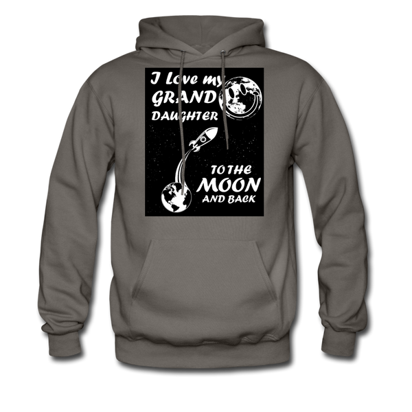 I Love My Granddaughter To The Moon & Back Men's Hoodie - asphalt gray