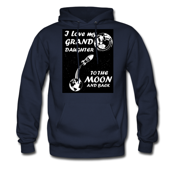 I Love My Granddaughter To The Moon & Back Men's Hoodie - navy