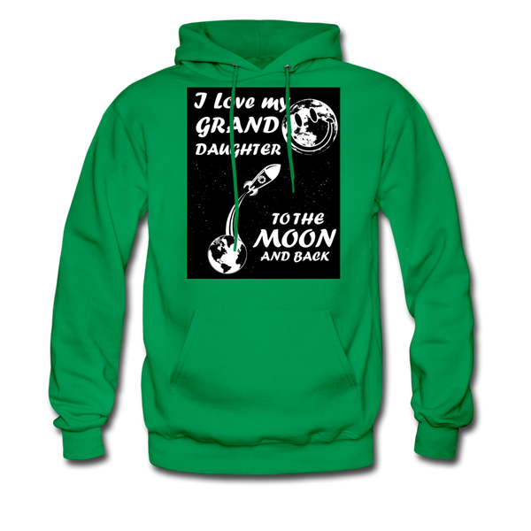 I Love My Granddaughter To The Moon & Back Men's Hoodie - kelly green