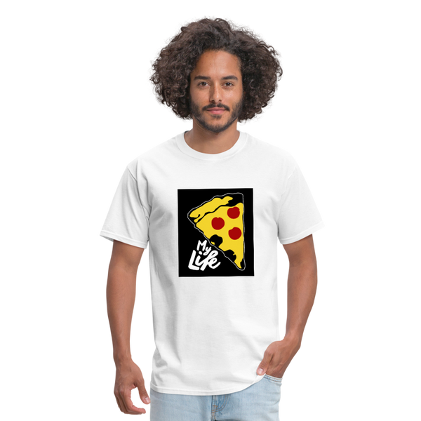 Pizza Men's T-Shirt - white
