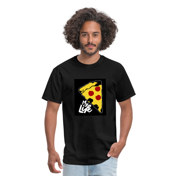 Pizza Men's T-Shirt - black
