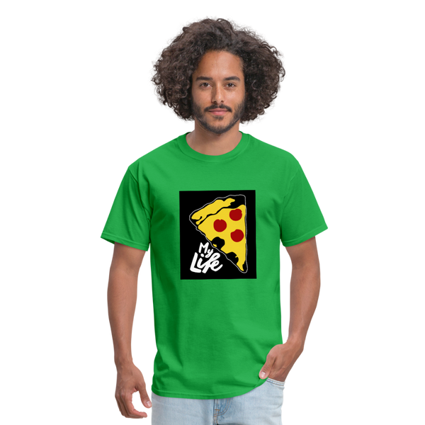 Pizza Men's T-Shirt - bright green