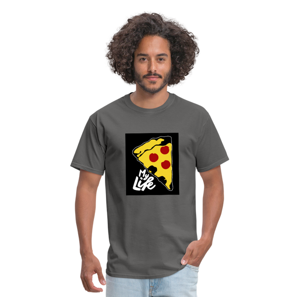 Pizza Men's T-Shirt - charcoal