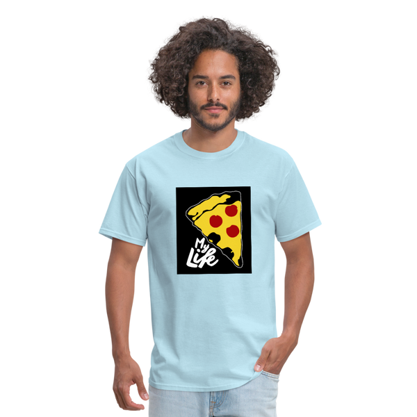 Pizza Men's T-Shirt - powder blue