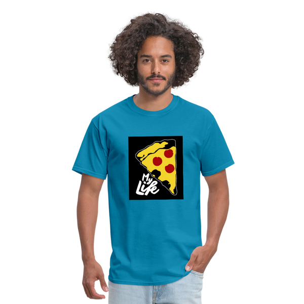Pizza Men's T-Shirt - turquoise