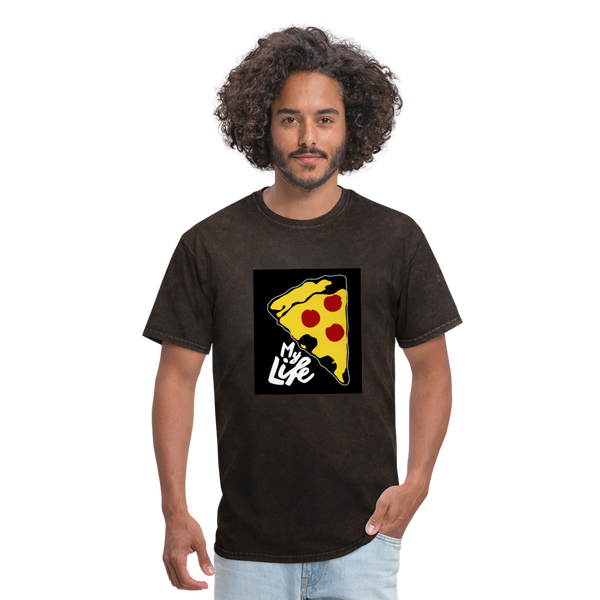 Pizza Men's T-Shirt - mineral black