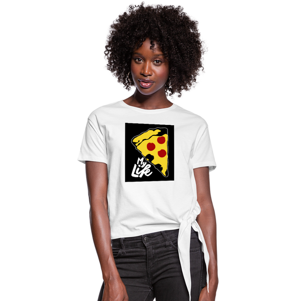 My Life Women's Knotted T-Shirt - white