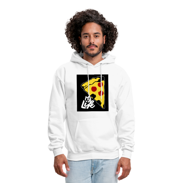 Pizza Men's Hoodie - white