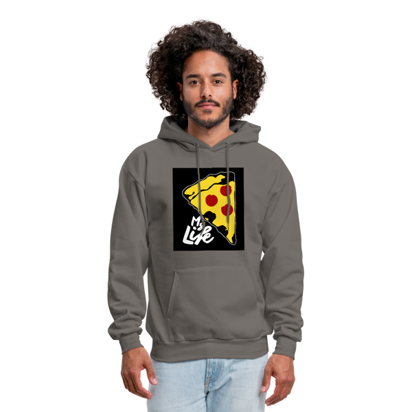 Pizza Men's Hoodie - asphalt gray