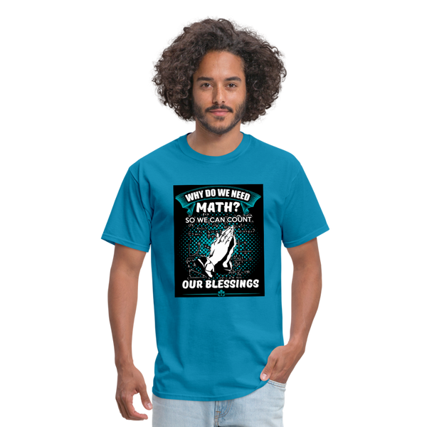 Count Our Blessings Men's T-Shirt - turquoise