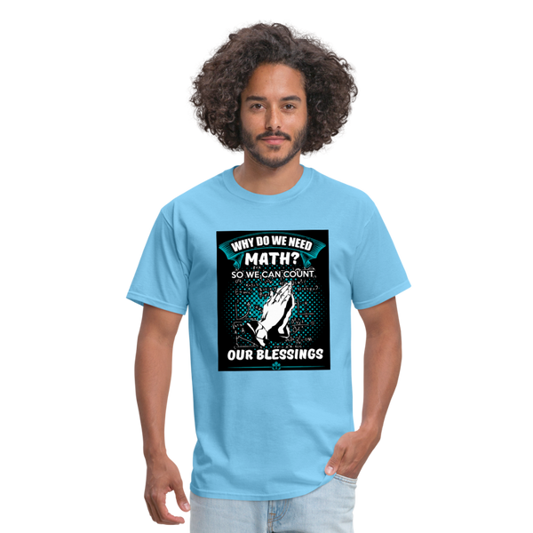 Count Our Blessings Men's T-Shirt - aquatic blue