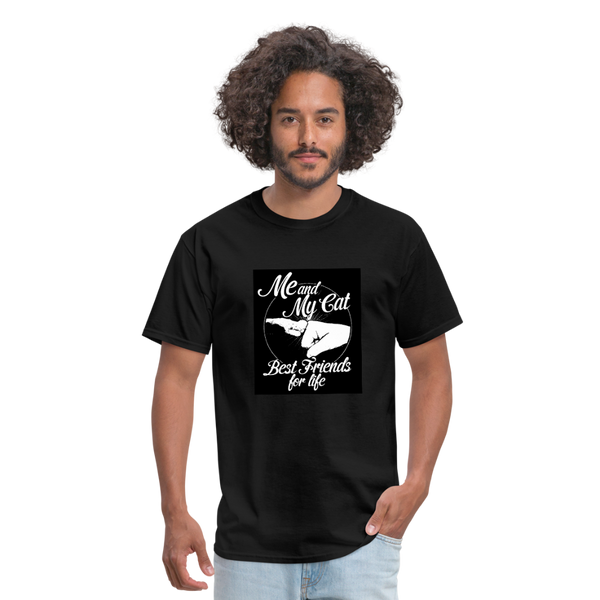 Me & My Cat Best Friends For Life Men's T-Shirt - black