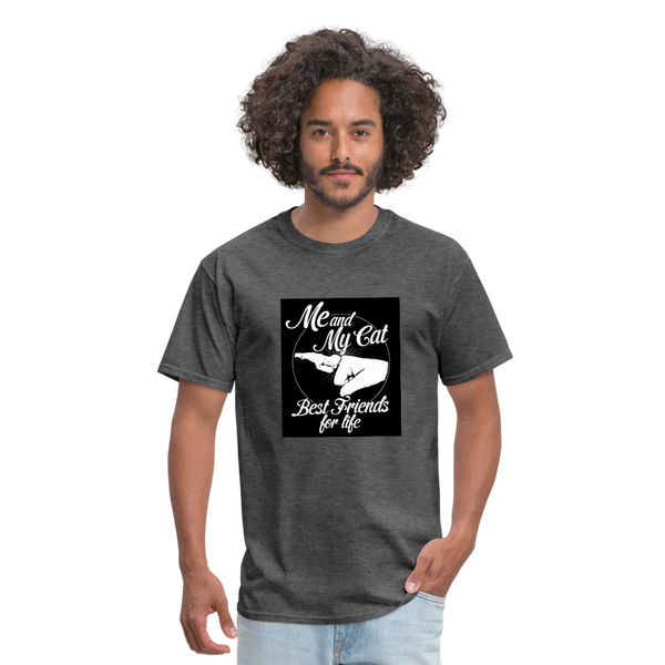 Me & My Cat Best Friends For Life Men's T-Shirt - heather black