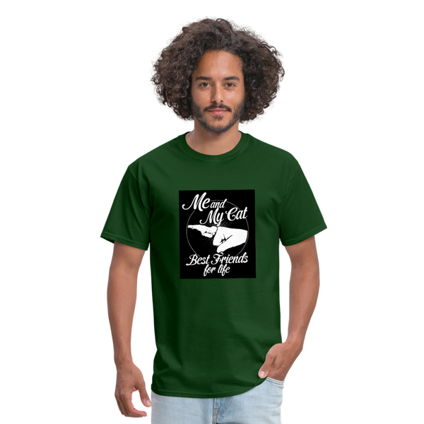 Me & My Cat Best Friends For Life Men's T-Shirt - forest green