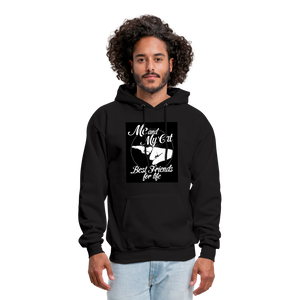 Me & My Cat Best Friends For Life Men's Hoodie - black