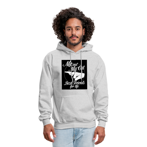 Me & My Cat Best Friends For Life Men's Hoodie - ash 