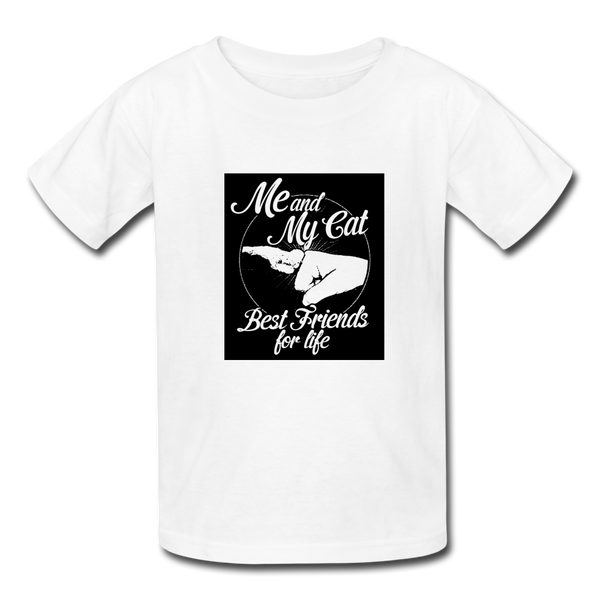 Me & My Cat Kids' T-Shirt - white