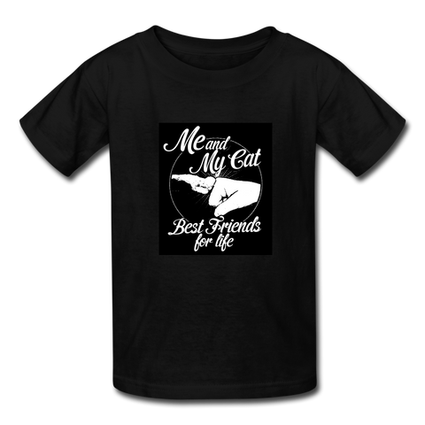 Me & My Cat Kids' T-Shirt - black