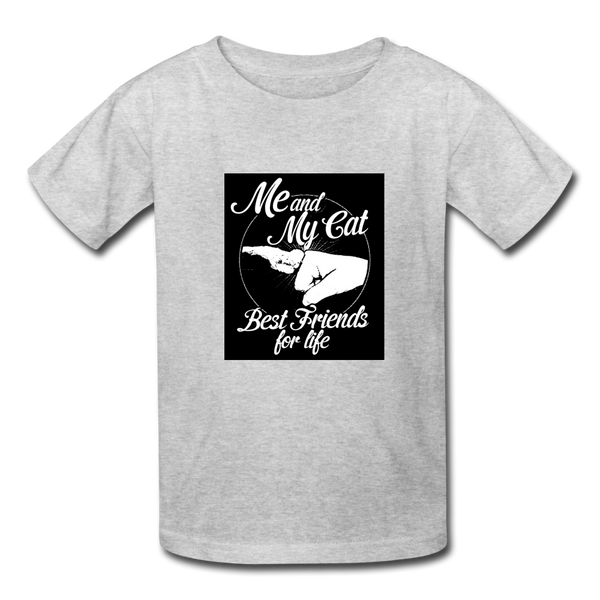 Me & My Cat Kids' T-Shirt - heather gray