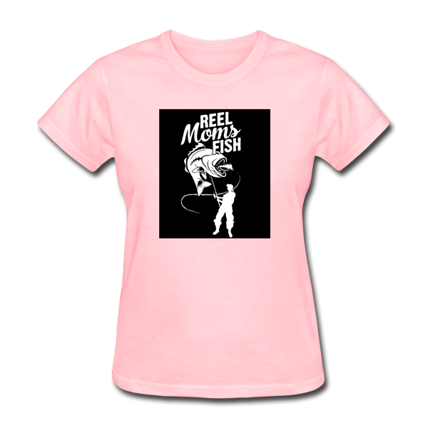 Reel Moms Fish Women's T-Shirt - pink
