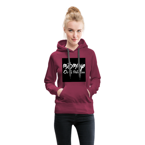 Mommy Of A Princess Women’s Premium Hoodie - burgundy