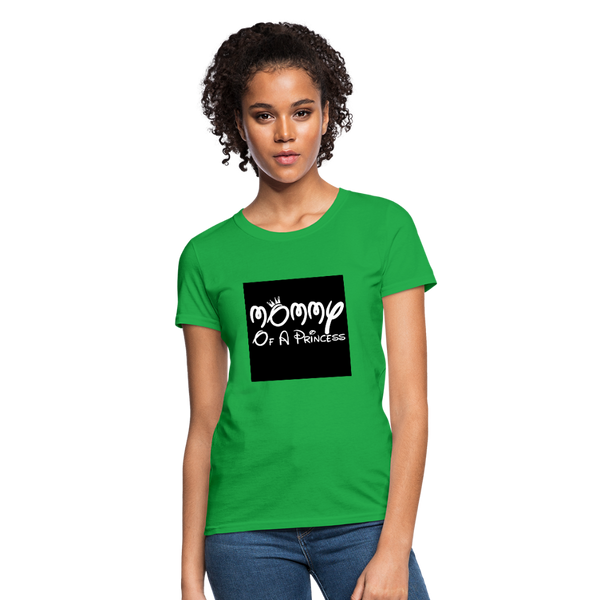 Mommy Of A Princess Women's T-Shirt - bright green