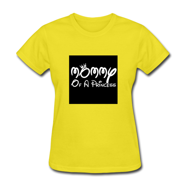 Mommy Of A Princess Women's T-Shirt - yellow