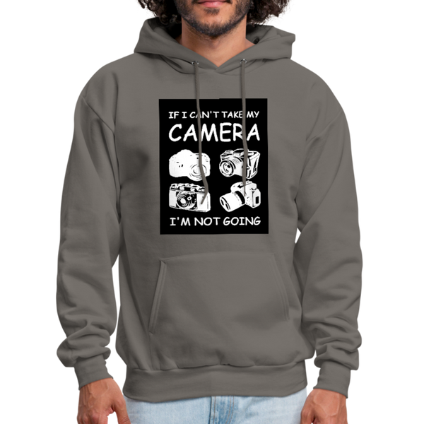 If I Can't Take My Camera I'm Not Going Men's Hoodie - asphalt gray