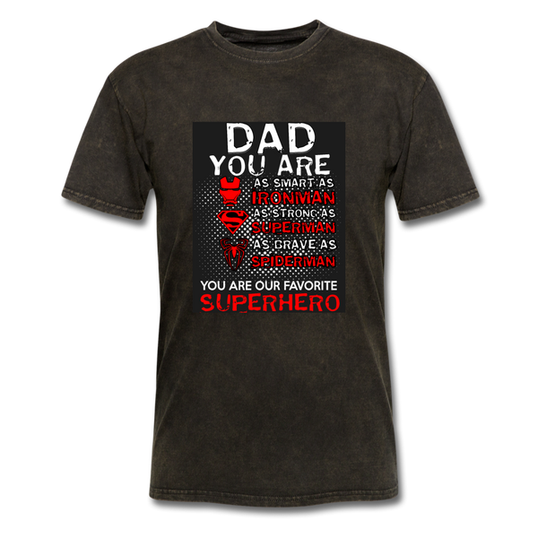 Dad You Are Our Favorite Superhero Men's T-Shirt - mineral black