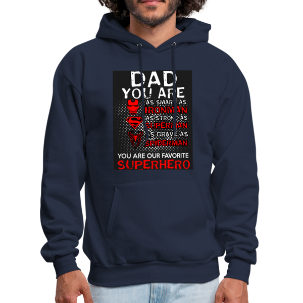 Dad You Are Our Favorite Superhero Men's Hoodie - navy