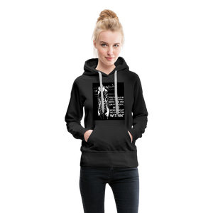 Tattoo Quote Women’s Premium Hoodie - black