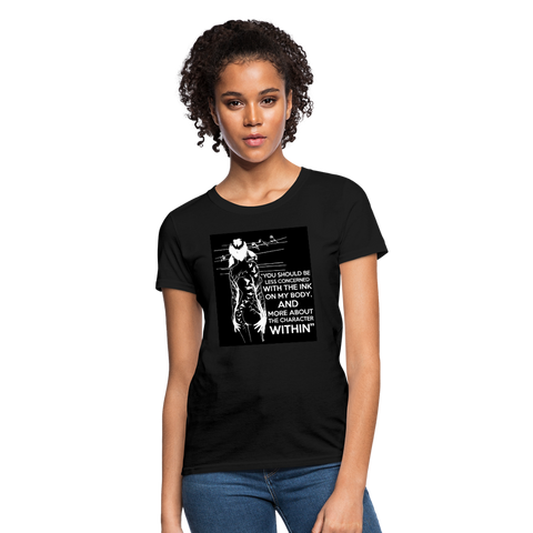 Tattoo Quote Women's T-Shirt - black