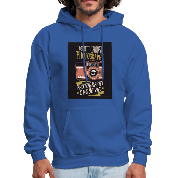 I Didn't Choose Photography Photography Chose Me Men's Hoodie - royal blue