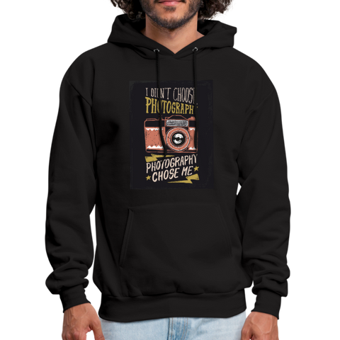 I Didn't Choose Photography Photography Chose Me Men's Hoodie - black