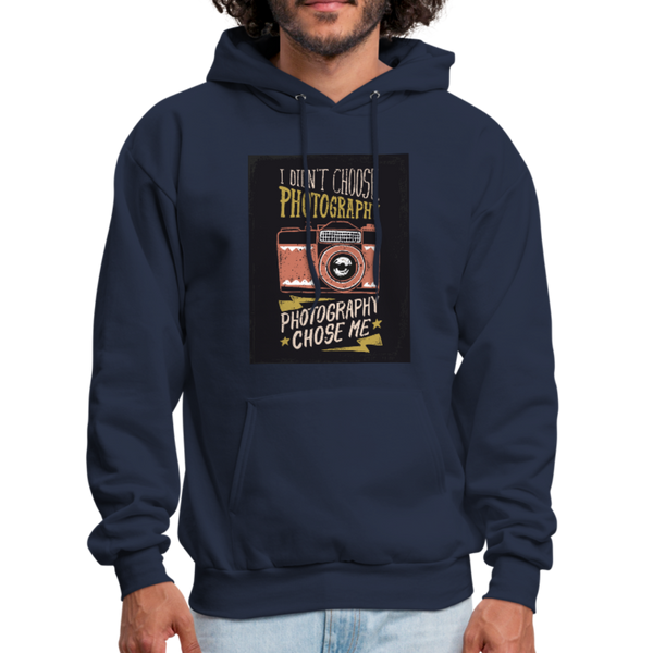 I Didn't Choose Photography Photography Chose Me Men's Hoodie - navy