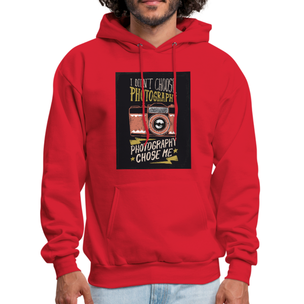 I Didn't Choose Photography Photography Chose Me Men's Hoodie - red