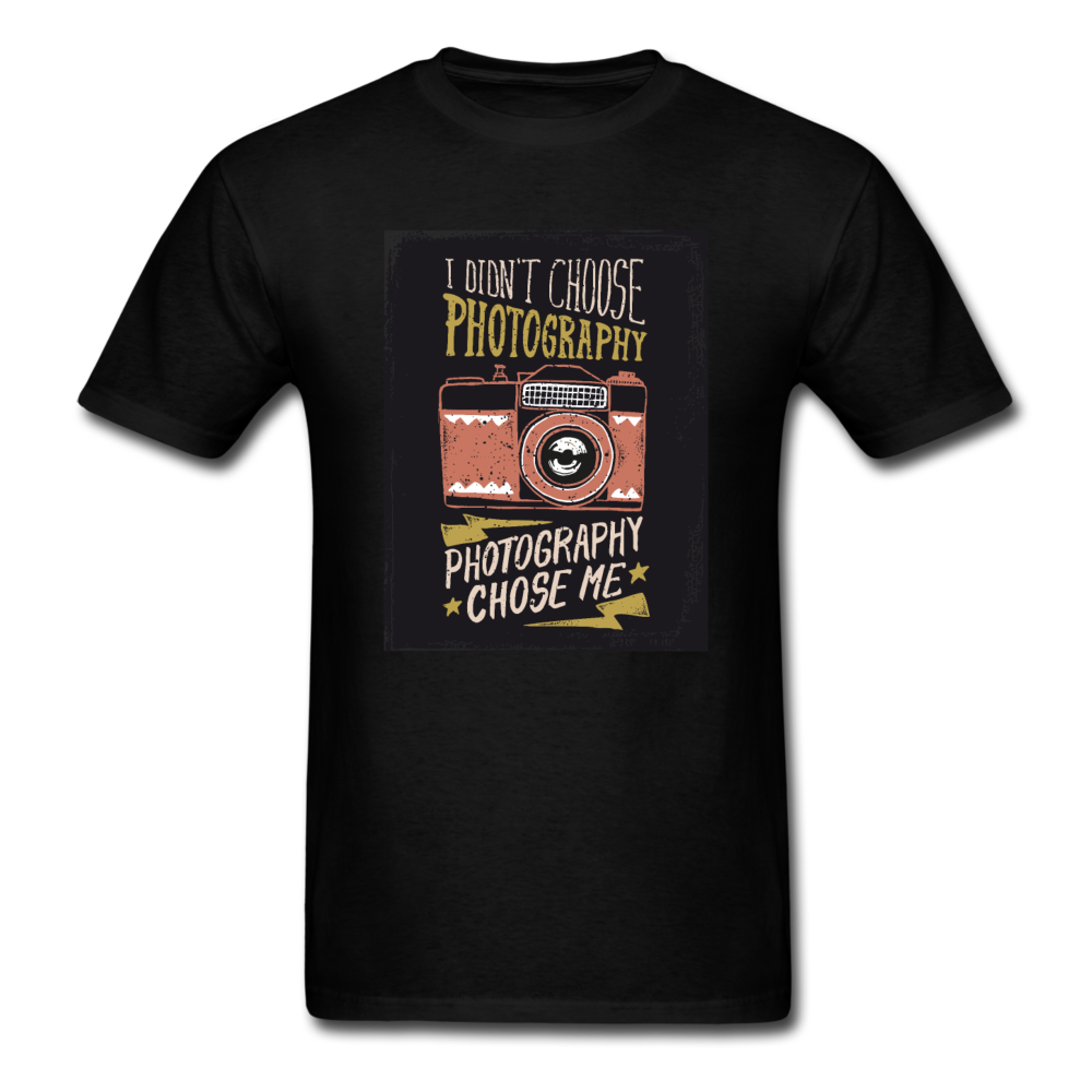 I Didn't Choose Photography Photography Chose Me Men's T-Shirt - black