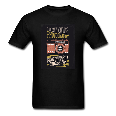 I Didn't Choose Photography Photography Chose Me Men's T-Shirt - black