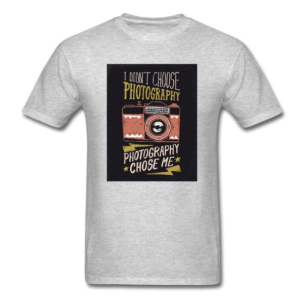 I Didn't Choose Photography Photography Chose Me Men's T-Shirt - heather gray