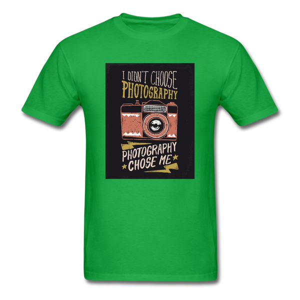 I Didn't Choose Photography Photography Chose Me Men's T-Shirt - bright green