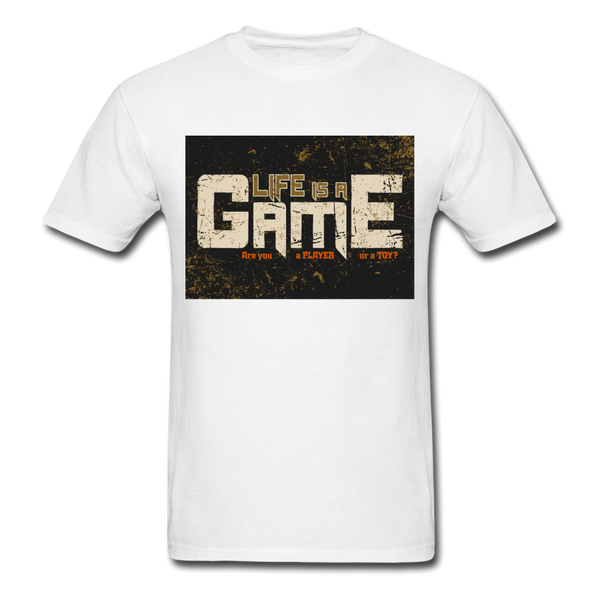 Life Is A Game Men's T-Shirt - white